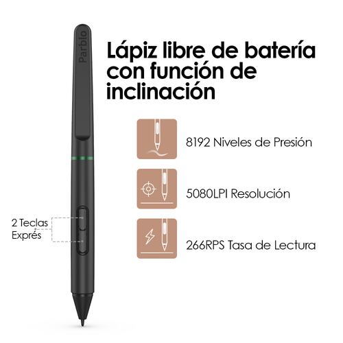 Tableta Digitalizadora Parblo Ninos S Dibujo 6 x 4 pulgadas Rosa