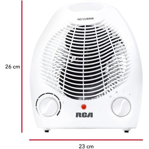 Calefactor eléctrico Blanco RCA RC-A01 