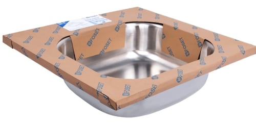 Tarja de empotrar 50 x 53 cm para Regadero para Cocina-Casa -Hogar de acero inoxidable 304  TA-553 Foset ara mayor durabilidad 