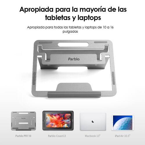 Soporte Base para Monitores Dibujo, Tabletas, Laptops PARBLO PR110