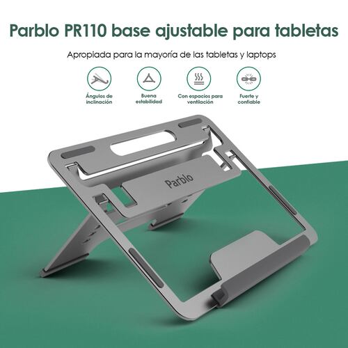 Soporte Base para Monitores Dibujo, Tabletas, Laptops PARBLO PR110