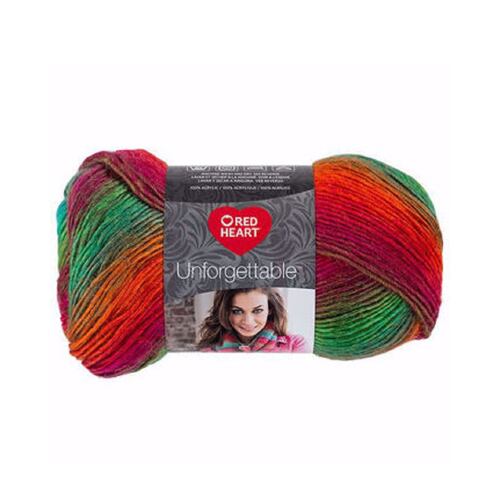 Estambre Acrílico Multicolor Unforgettable Red Heart Coats