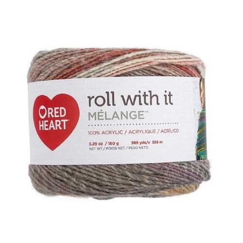 Estambre Multicolor Roll With It Mélange Red Heart Coats