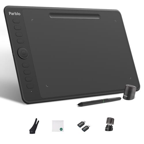Tableta Digitalizadora Dibujo Parblo Intangbo M 10x6 pulgadas