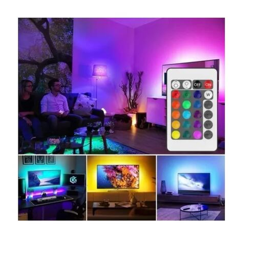 Tira Led Multicolor 2835 Rgb Rollo 5 Metros Luces Decoracion 