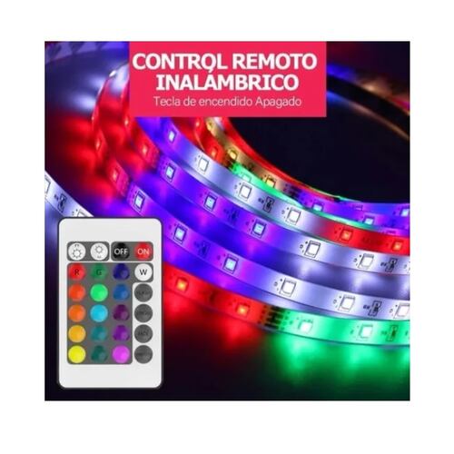 Tira Led Multicolor 2835 Rgb Rollo 5 Metros Luces Decoracion 