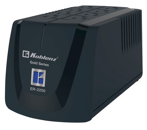 Regulador De Voltaje Koblenz Gold Er-2250 2250va Entrada Y Salida De 120v Negro.