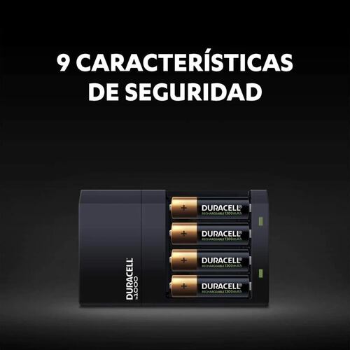 Kit Duracell Recarable Cargador + 6 pilas AA + 2 pilas AAA