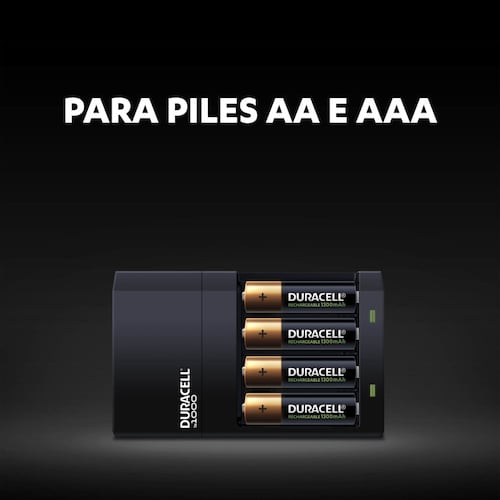 Kit Duracell Recarable Cargador + 6 pilas AA + 2 pilas AAA
