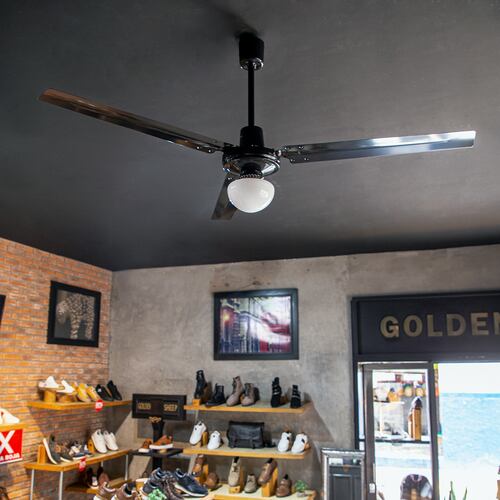 Ventilador Icarus con luz 56 Negro 