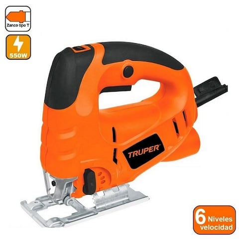 Sierra caladora, profesional,cortes por ambos lados y Regulador de velocidad  550 W CALA-A3 TRUPER 