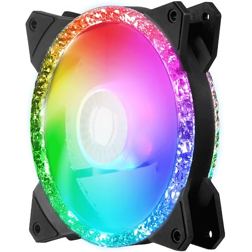 3 Ventiladores Cooler Master 120mm MasterFan MF120 PRISMATIC RGB Controlador MFY-B2DN-203PA-R1