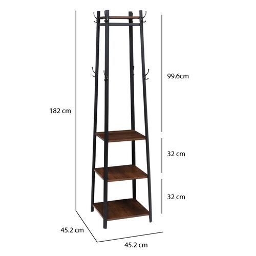 Perchero Minimalista Estilo Trapecio Organizador 4 Niveles