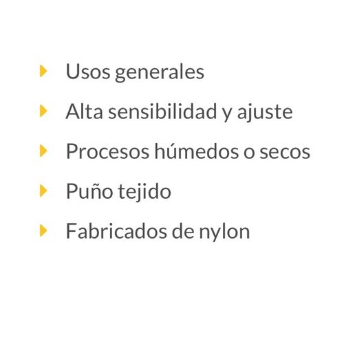 Guantes de seguridad Antiderrapantes Mecánica -Mantenimiento-Construcción fabricado de nylon , Talla Grande ,GU-123P  Pretul