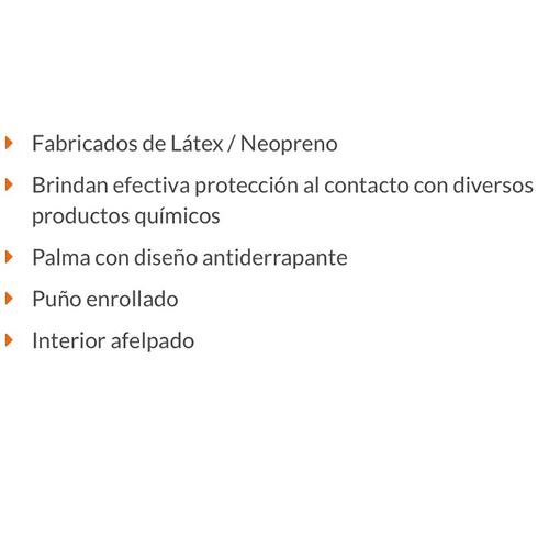 Guantes Medianos de látex reforzados Neopreno  ,Uso Domestico Limpieza casa y Manejo de Productos Químicos TRUPER 