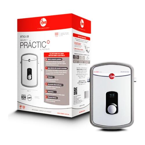 Calentador Agua Instantáneo Eléctrico Rheem 220v 8 Kw Rtx3-08.