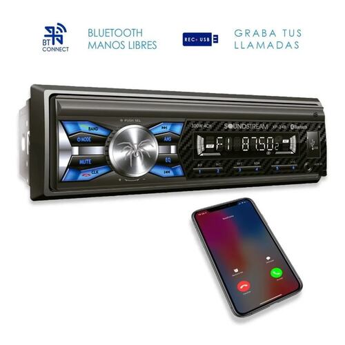 Autoestereo Soundstream Bluetooth Usb Caratula Desmonable XP-24B