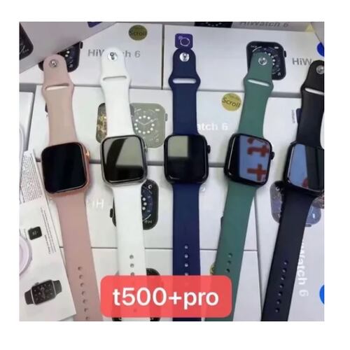 Smartwatch T500 + Plus Pro Series 6 Reloj Inteligente 2021 Azul