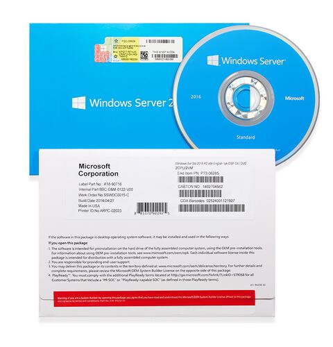 WINDOWS SERVER 2016 STANDARD MICROSOFT CAJA OEM FACTURAMOS