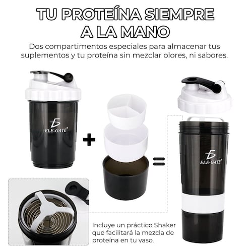 Mezclador De Proteínas / Vaso Deportivo / Shaker De Gimnasio.