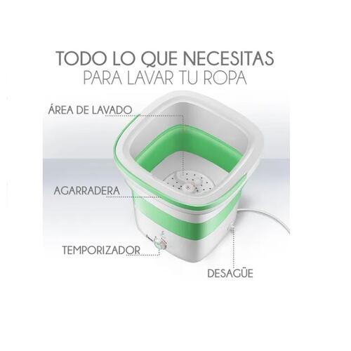 Mini Lavadora Portátil Plegable 11.5l.