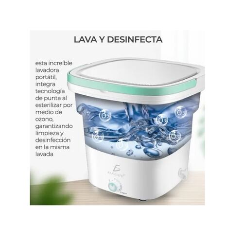 Mini Lavadora Portátil Plegable 11.5l.