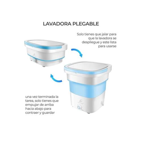 Mini Lavadora Portátil Plegable 11.5l.