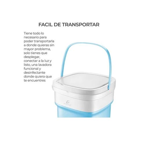 Mini Lavadora Portátil Plegable 11.5l.
