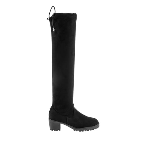 Bota casual para niña Vivis Shoes Kids, extra larga, color negra, muy elegante, modelo 828787
