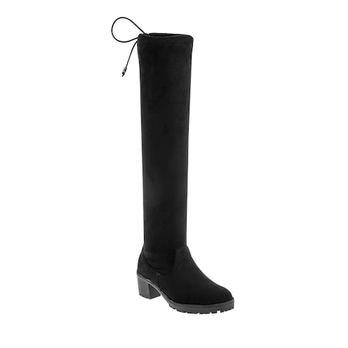 Bota casual para niña Vivis Shoes Kids, extra larga, color negra, muy elegante, modelo 828787