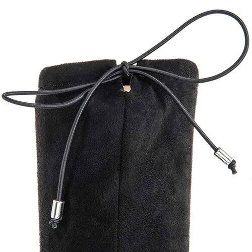 Bota casual para niña Vivis Shoes Kids, extra larga, color negra, muy elegante, modelo 828787