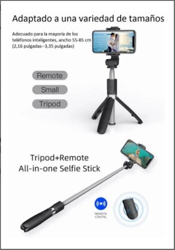 Bluetooth Selfie Stick Para Ios / Android Con Trípode 