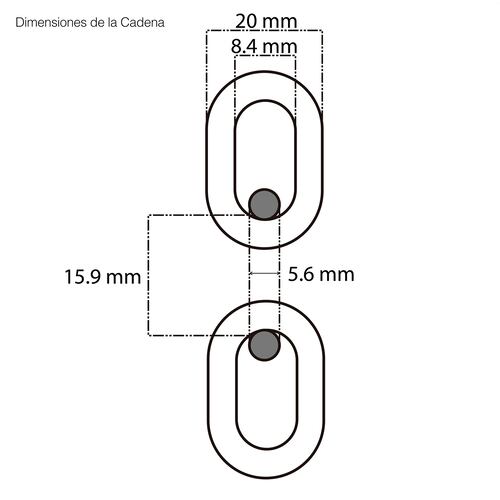 Polipasto Garrucha Manual 1000kg 1 Ton Cadena de Mano 23 m Cadena Carga 3 m 