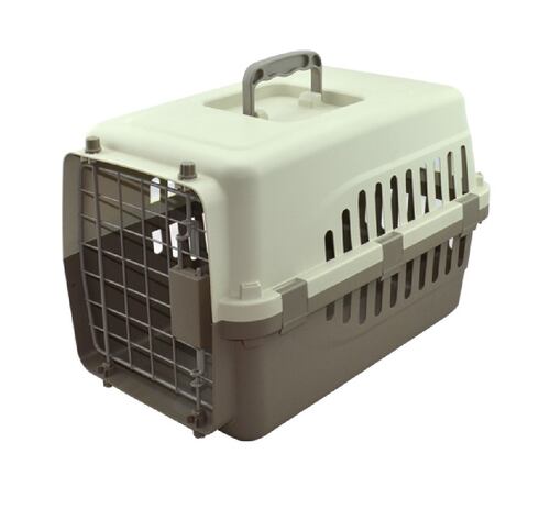 Transportadora Puerta Metálica Perro Café Spc-400 Sunny