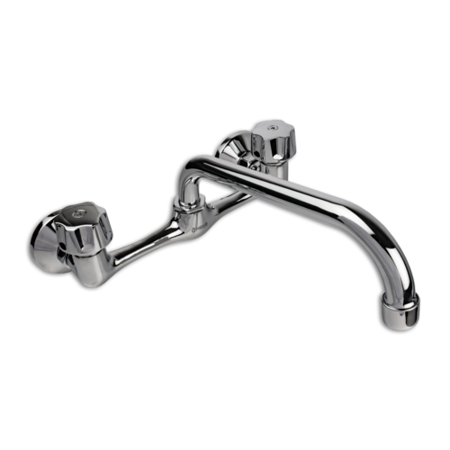 CNX Mezcladora de Pared Cromada para Fregadero de Cocina.