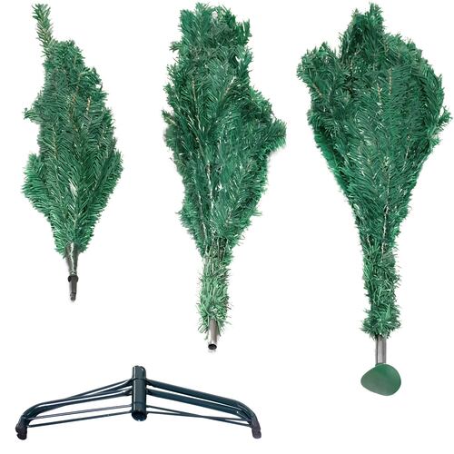 Arbol De Navidad 2.10 m Artificial Frondoso Follaje Pino Verde Apariencia Natural