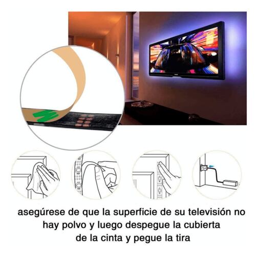 Tira De Luces Led Bluetooth Control 5050 Rgb 20m (2x10m) Controlable por APP