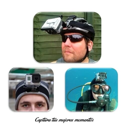 Diadema Fija Antideslizante Elástica Para Gopro senderismo viaje