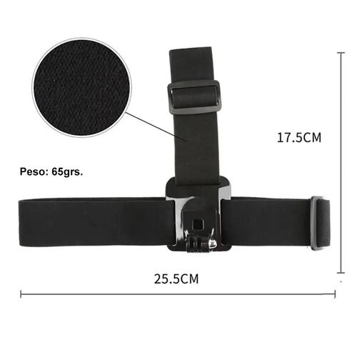Diadema Fija Antideslizante Elástica Para Gopro senderismo viaje