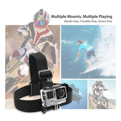 Diadema Fija Antideslizante Elástica Para Gopro senderismo viaje