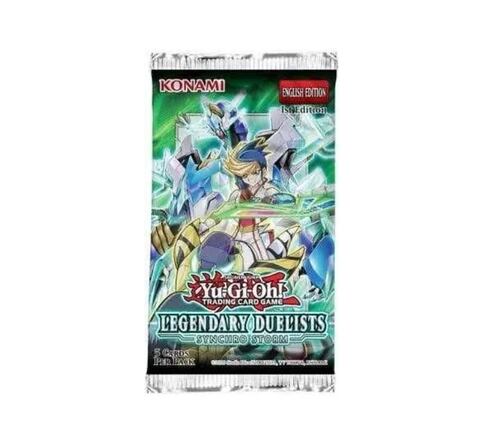 Yugioh Legendary Duelists Synchro Storm 1st Edition Sobre con 5 Tarjetas - KONAMI