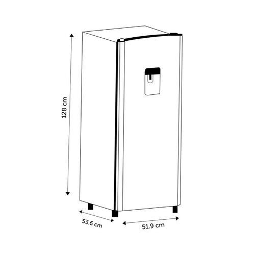  Refrigerador Hisense 7 Pies  Despachador 1.7L Negro modelo  RR63D6WBX