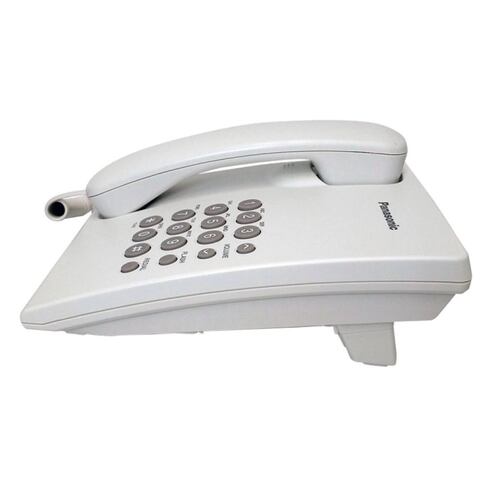 Teléfono Fijo Alámbrico PANASONIC KX-TS500MEW Blanco