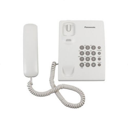 Teléfono Fijo Alámbrico PANASONIC KX-TS500MEW Blanco