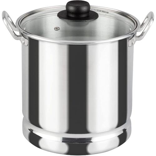 Vaporera Vasconia 22 cm, mangos de aluminio  con tapa de vidrio modelo 4009033