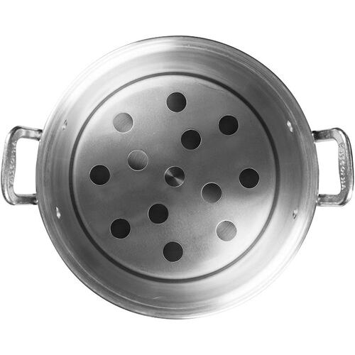 Vaporera Vasconia 22 cm, mangos de aluminio  con tapa de vidrio modelo 4009033