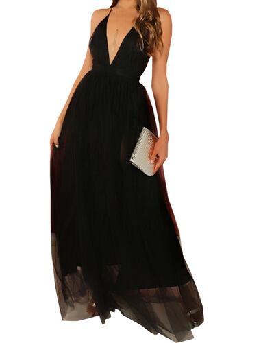 Maxi Vestido Largo de Fiesta Sexi Elegante Dama Mujer
