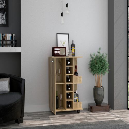 Mueble carro bar armable color Duna marca Excelsior.