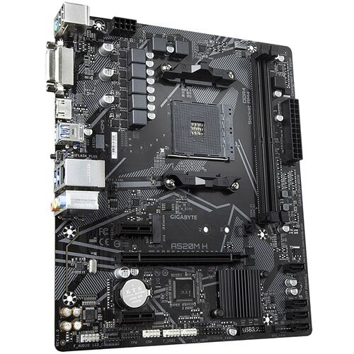 Tarjeta Madre GIGABYTE A520M H 2xDDR4 PCI-E USB3 Socket AM4.
