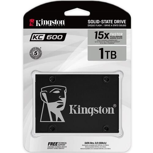 Unidad Estado Solido SSD 1TB Kingston KC600 SKC600/1024G.